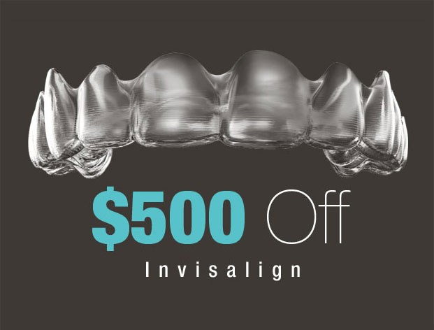 $500 off discount for Invisalign banner